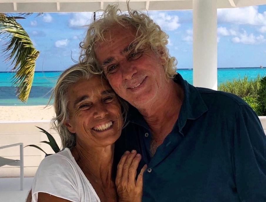 Elena and Carlo at Guanahani