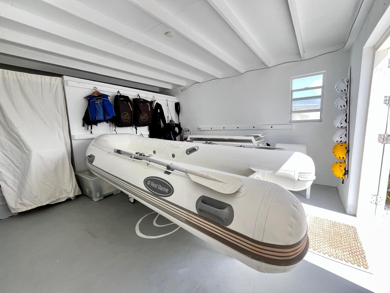Inflatable boat and watersports equipment